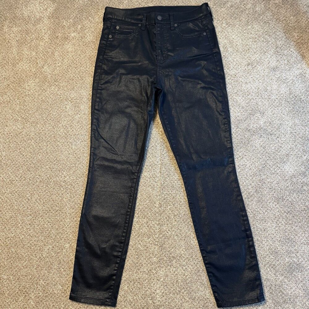 GAP High Rise True Skinny Coated Jeans Black Women’s 30/10R